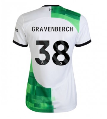 Liverpool Ryan Gravenberch #38 Udebanetrøje Dame 2023-24 Kort ærmer